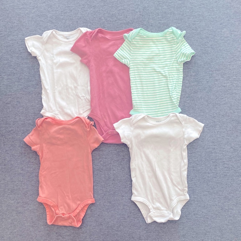 Baby girl onesie bundle 12m